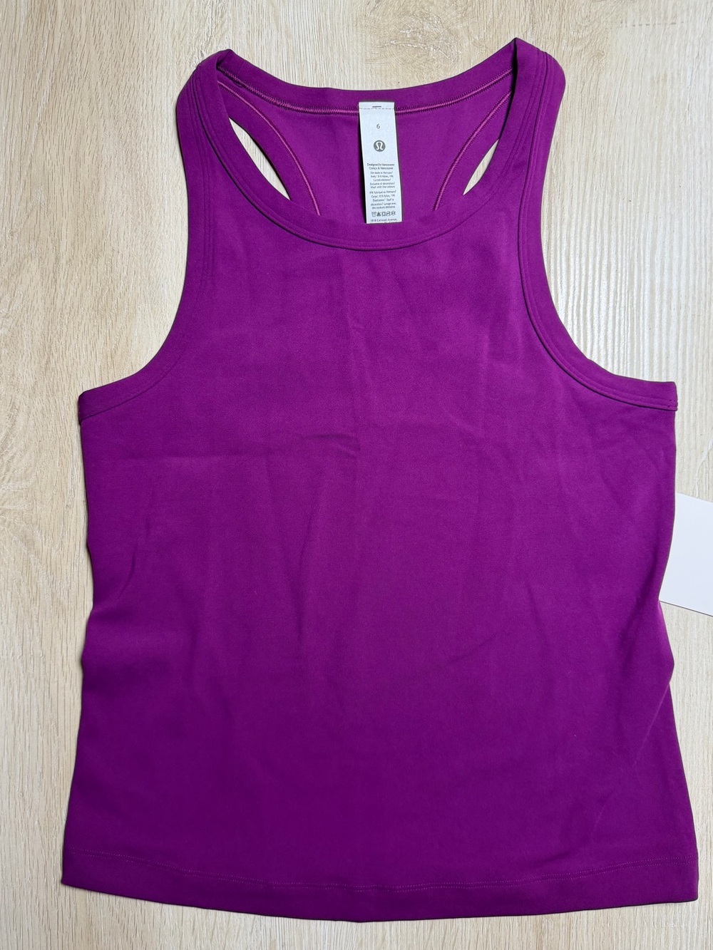 Lululemon Align Waist-Length Racerback in Chilled Grape Size 6 NWT